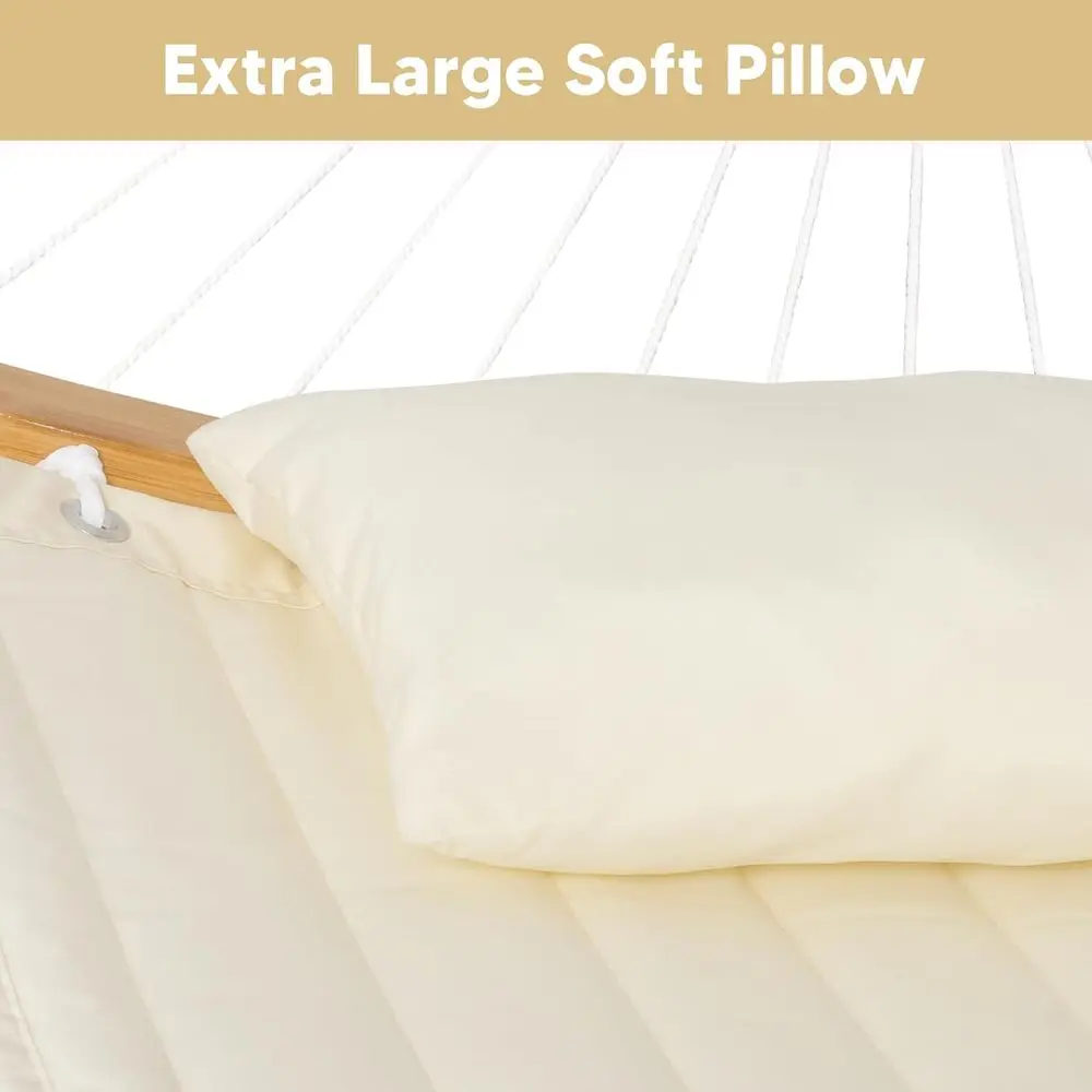 Outdoor Hanging Tree Hammock for Large Stand, Beige