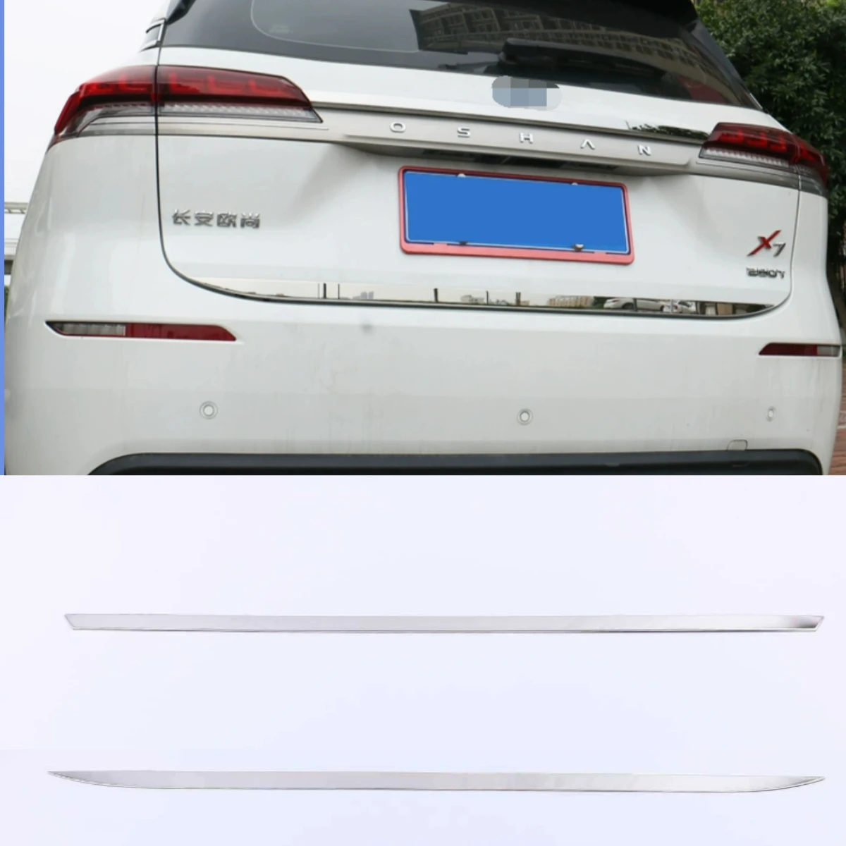 For CHANGAN OSHAN X7 2020 2021 2022 Exterior Accessories Rear Trunk Tailgate Door Strip Streamer Lid Cover Trim