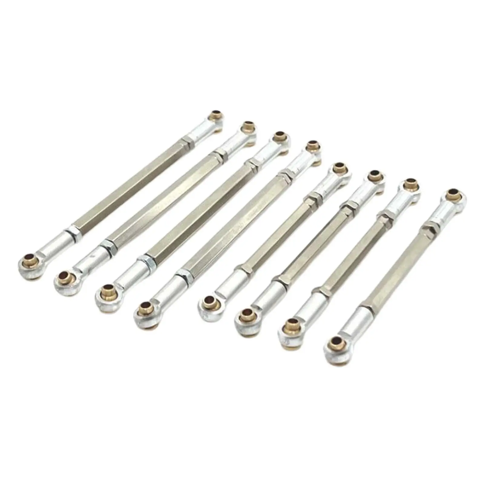 

8 шт. регулируемых профессиональных тяг для шасси радиоуправляемых моделей, рулевые тяги, запчасти для радиоуправляемых моделей автомобилей MN128 в масштабе 1/12