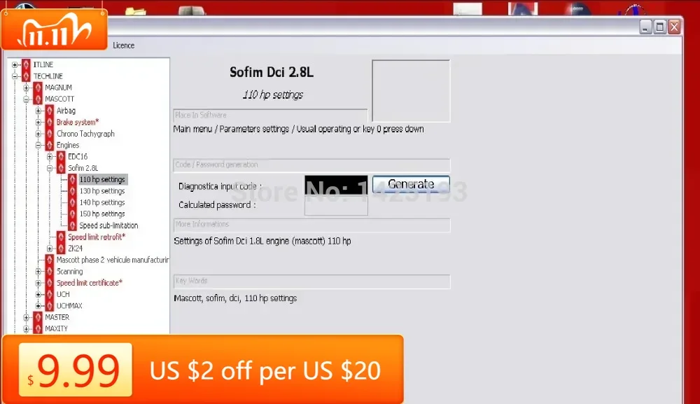 TruckEPC جديد 100% لشاحنات رينو DIAG NG3/NG10 CALCULATOR V2014