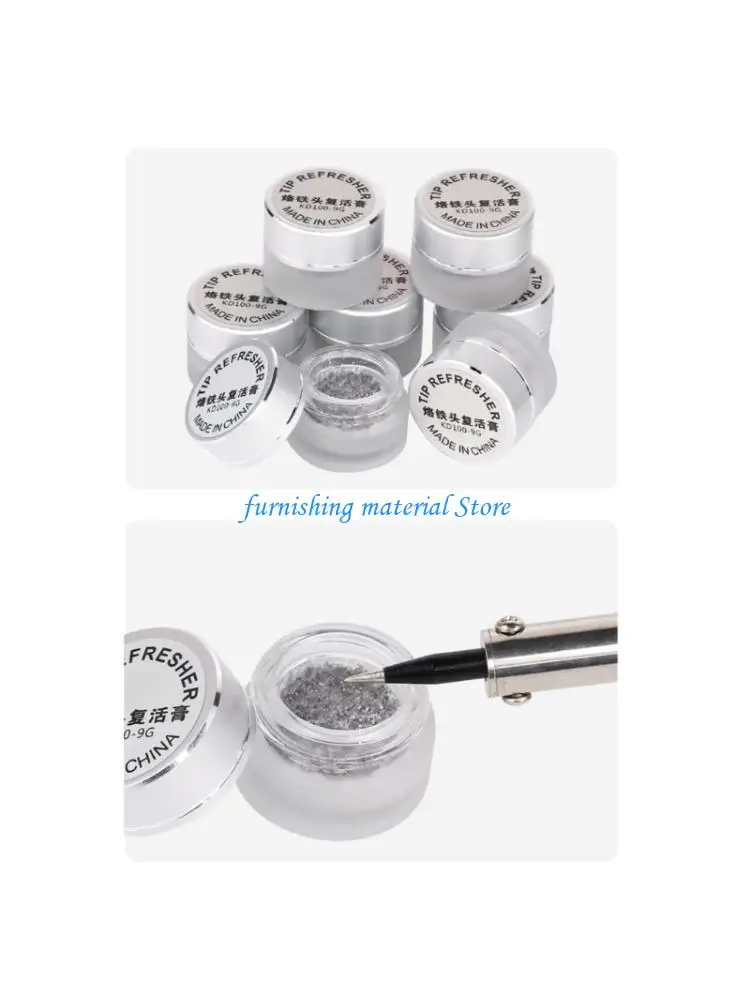 

Y5GD 9g Soldering Iron Tip Tinner Activators Removing Oxidation Cleaning Cream Activators Welding Iron Tip Cleaner