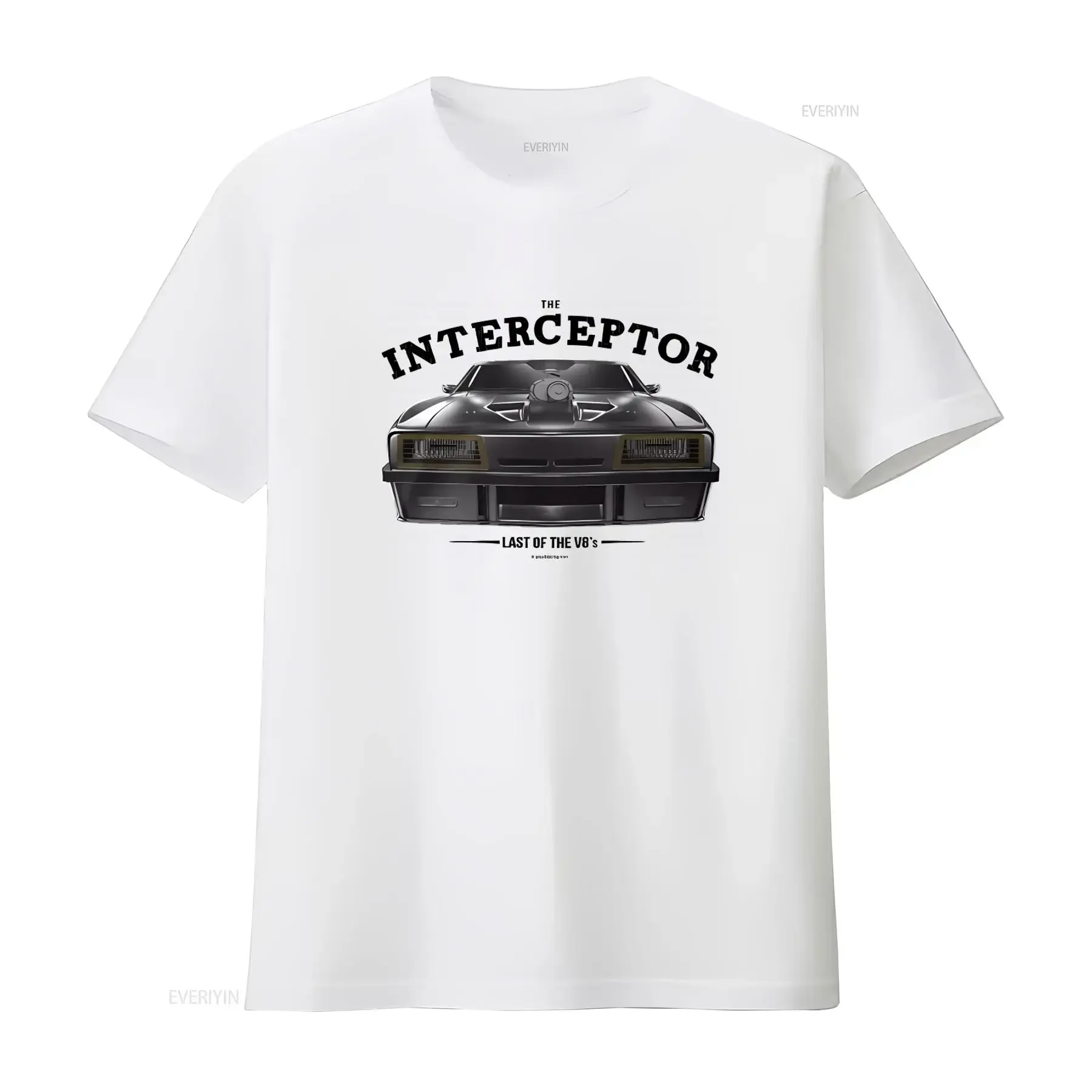 Men's Mad Max Interceptor Movie T Shirt The Last Of V8's Design vintage Washed Slightly Casual Comfortable Versatile Stretched