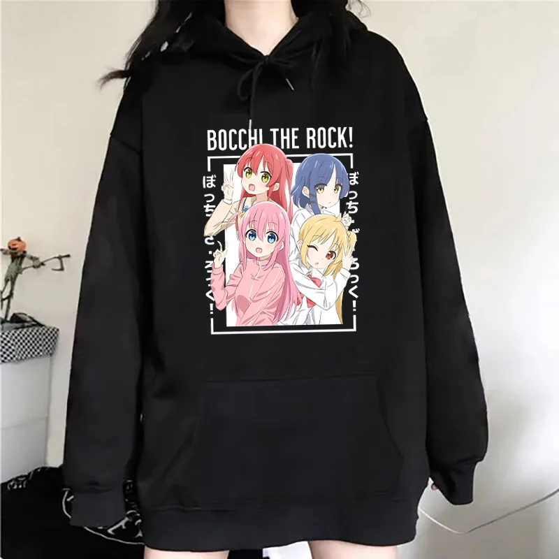 New Fashion Autumn And Winter Sweatshirts Anime Bocchi The Rock Funny Hoodies Personalized Sweater For Women Men