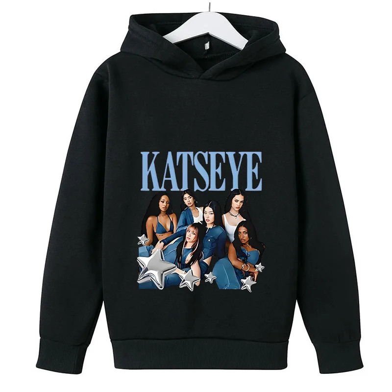 

Hot Katseye Funny Cartoon Kids Hoodie Spring Autumn Boys Long Sleeve Outerwear Fashion Baby Girls Sweatshirts Children Clothes