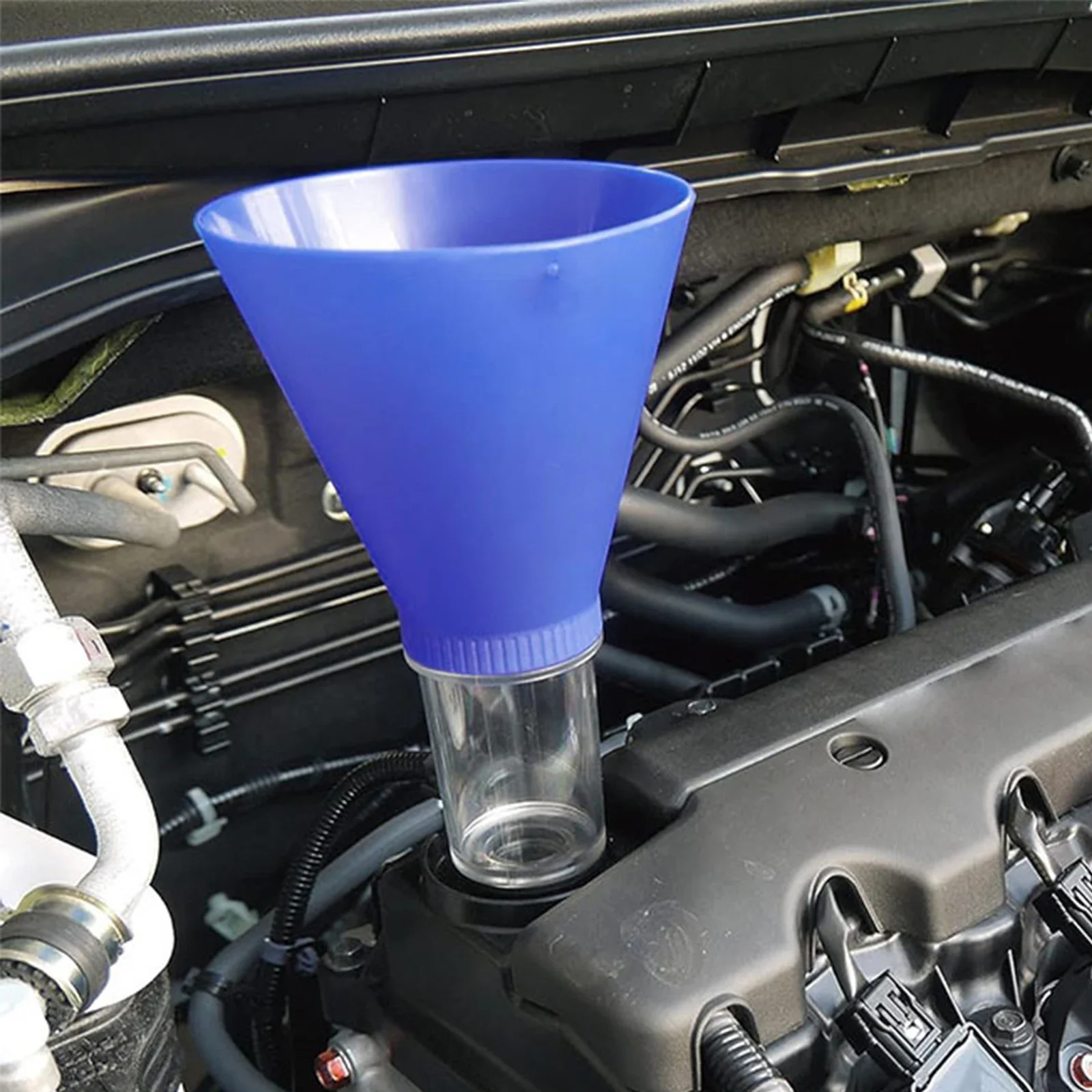 

Воронка для моторного масла с резьбой для транспортных средств, быстрая и легкая замена масла для Honda, фиксирующая воронка, инструмент, быстрая и легкая замена масла 21x12,4 см