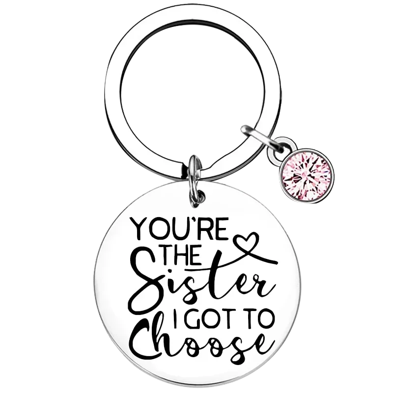 Hot Friends Big Sister Gift Keychain Best friend Birthday chrismas Gifts Key Rings Girls Sister Graduation Gifts