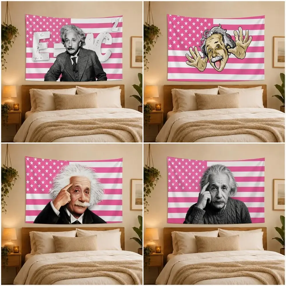 Math Albert Einstein Tapestry Wall Hanging Bohemian Wall Tapestries Mandala Home Decor For Living Room Bedroom Dorm