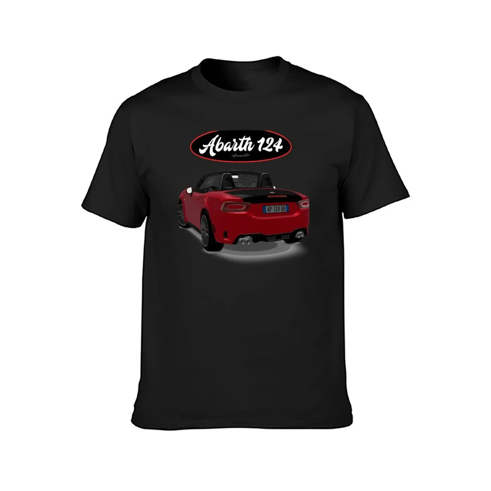 ABARTH 124 Rosso Back T-Shirt summer clothes sublime animal prinfor boys mens plain t shirts