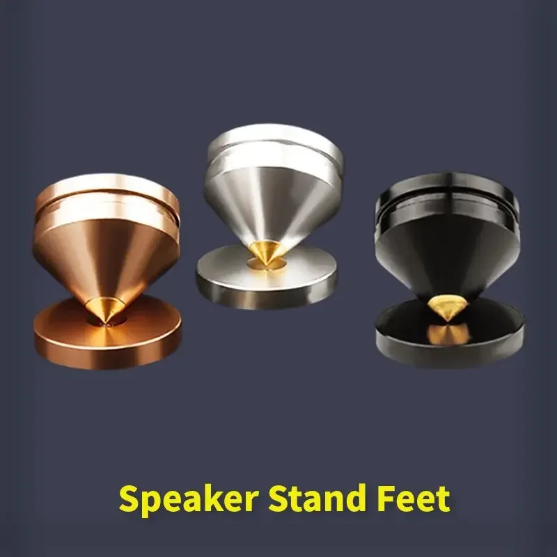 Hifi Speaker Spikes Stand Feet Pad Audio Foot Cone Floor Nail  Aluminum Alloy For CD Cabinet Amplifier Computer Subwoofer Tripod