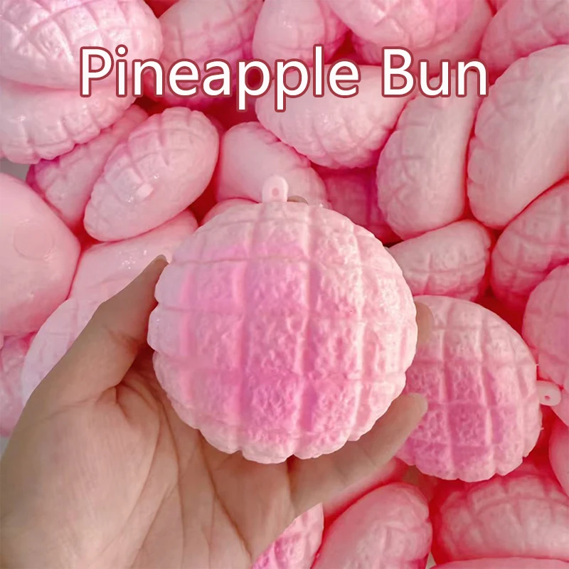 Moldable Pineapple Bun Squishy Stress Ball Bounce Squeeze Asmr Sensory Fidget Toy Anti-stress Relief For Adults Kids