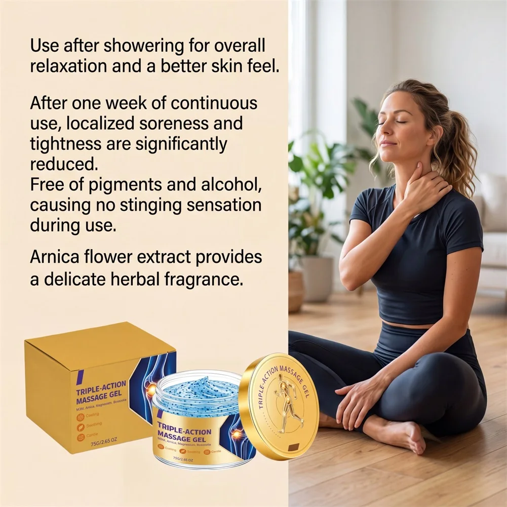 Water-based Soothing Massage Gel Deeply Hydrates and Nourishes Skin Non-Greasy and Easy to Clean Daily Skin Hydration Routine