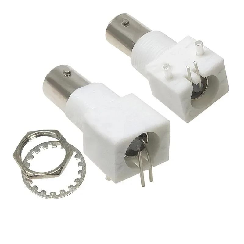 

10sets BNC Monitoring Video Socket BNC Panel Holder Q9 Female PCB Board Horizontal Type with Nut Gasket