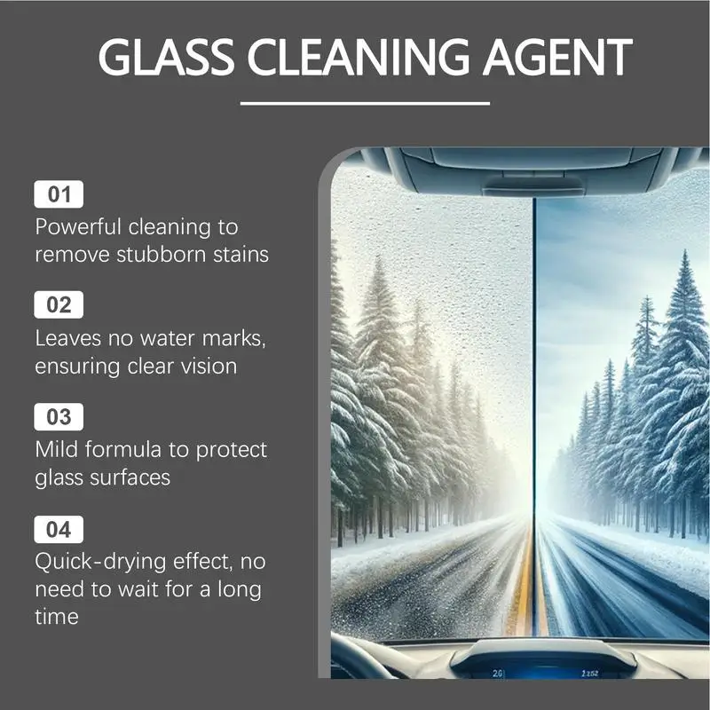 Car Windshield Oil Film Cleaner 150ml Oil Film Removal Cream Multipurpose Fast Acting Effective Safe Automotive Glass Cleaner