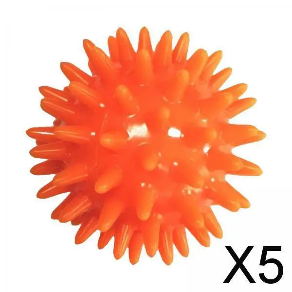 

5xSpike Massage Ball Exercise Foot Massage Ball for Back Hand Palms Feet