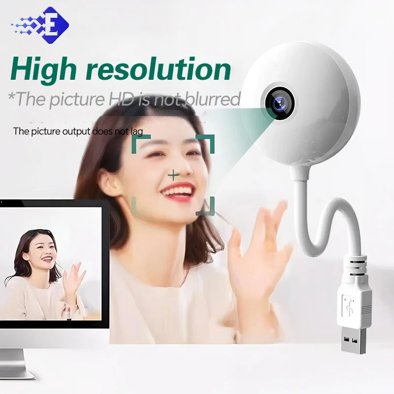 For Baby Monitor Usb Plug Ip Surveillance Ai Auto Tracking Babe Cam Sirens Lights 3MP Mini Wifi Camera Indoor Security Camera