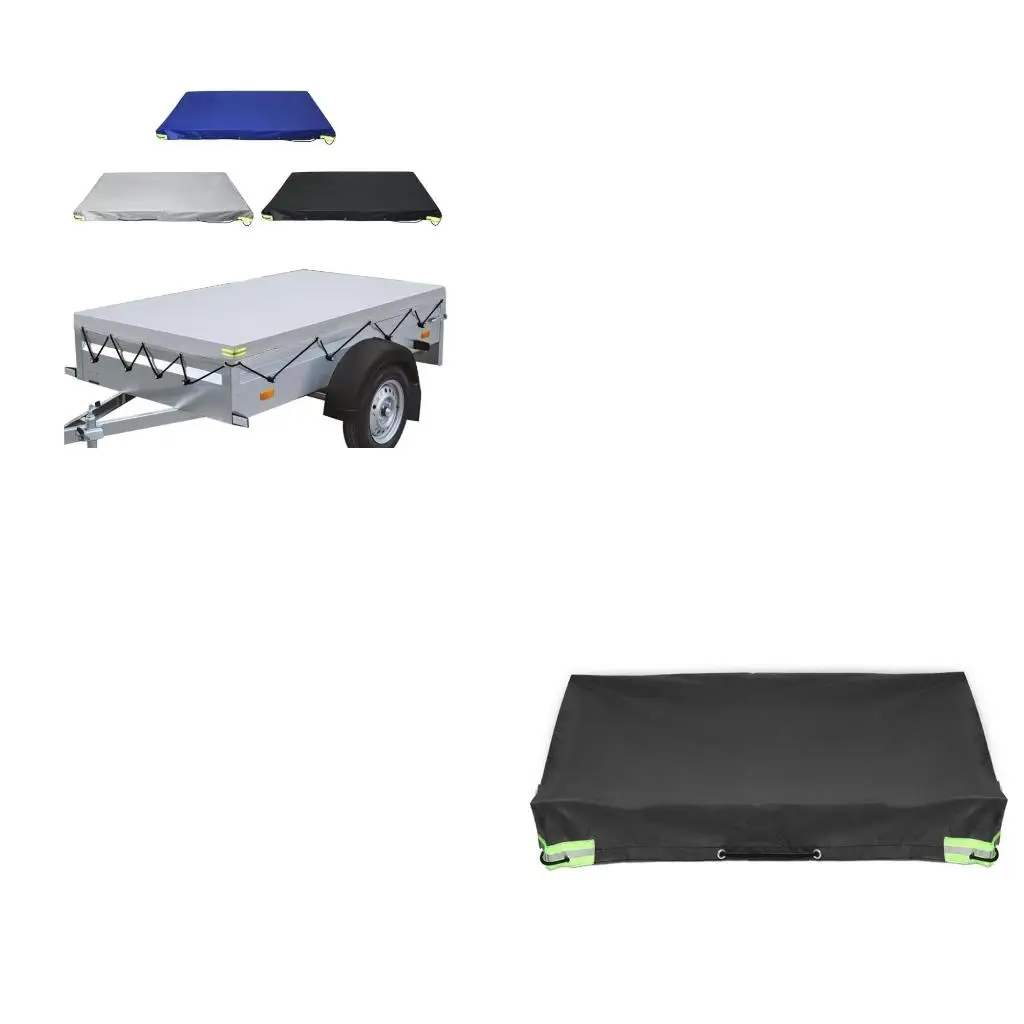 208x114x13cm Trailer Tarpaulin Universal Flat Tarpaulin with Reflective Strip