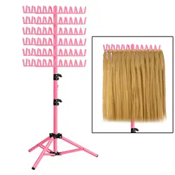 Hair Braiding Rack Hair Extension Holder Easy To Install Prevent Tangles Adjustable Braiding Stand Double Sided Braiding Rack
