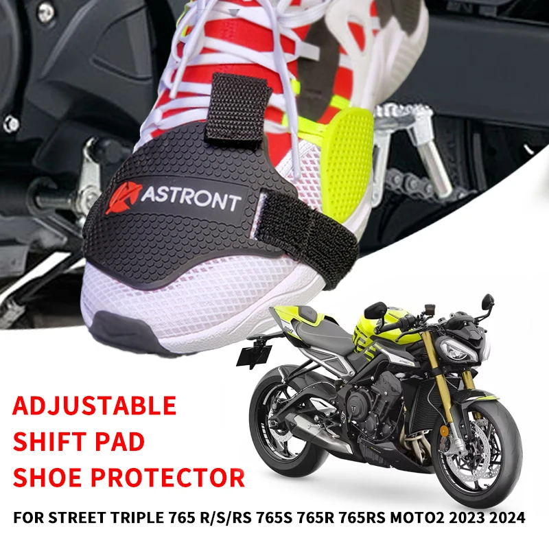 Motorcycle Adjustable Gear Shifter Pad Boot Shoe Protector Guard FOR Street Triple 765 RS RS 765S 765R 765RS MOTO2 2023 2024