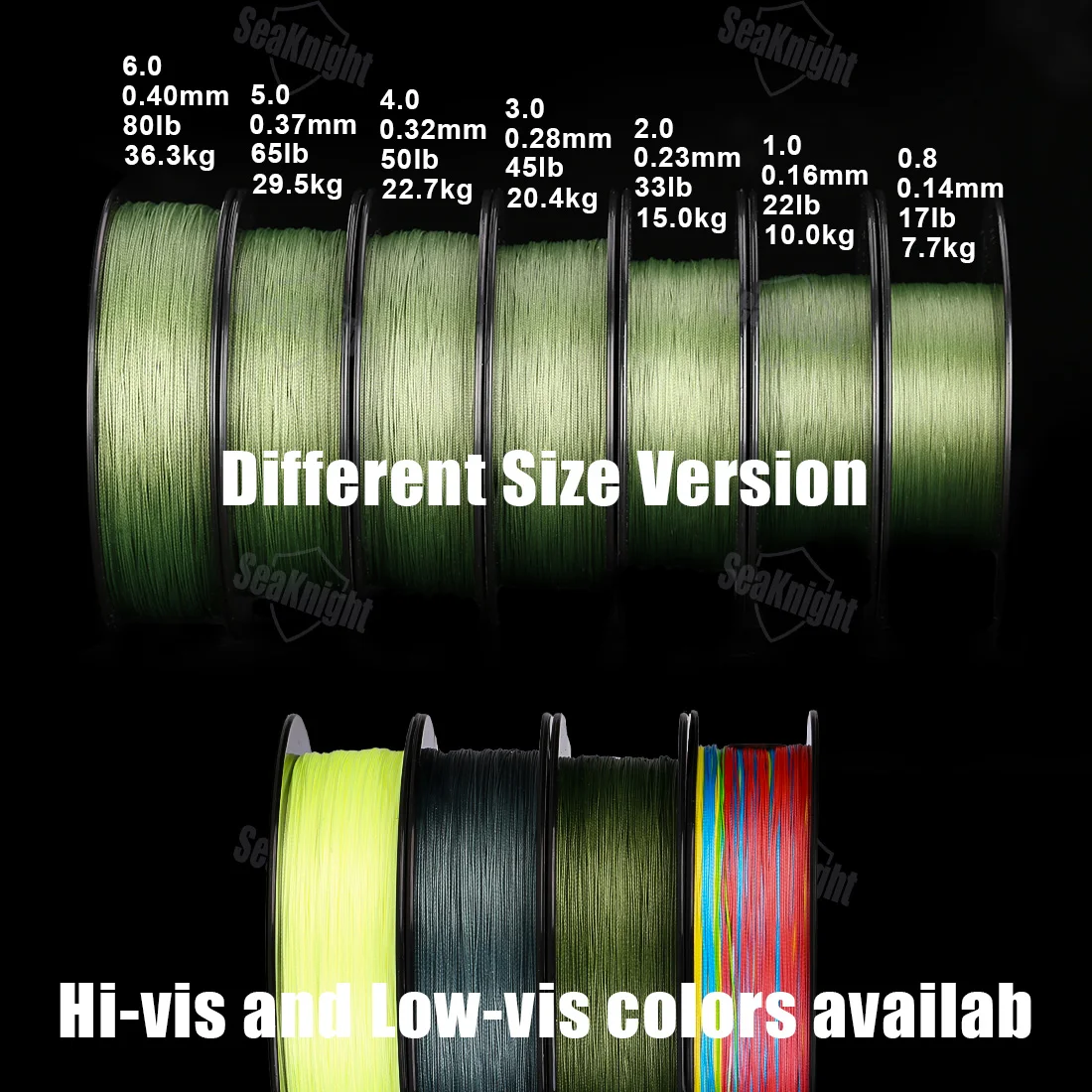 seaknight braided fishing line Brand NANO II Series Lines 300M 100M 4 Weaves  Nex Fisher Hub SeaKnight NANO 100M 300M 4