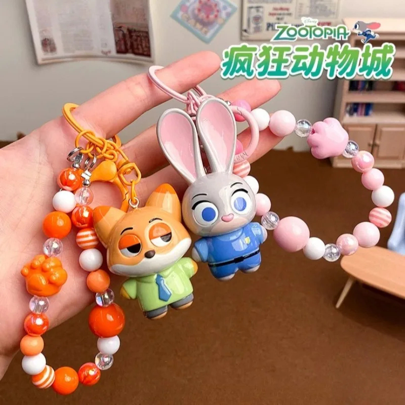 

Zootopia 2 Mobile Chain Keychain Pendant Judy Nick Cartoon Cute Character Doll Toy Bag Pendant Keychain Man Woman Couple Gift