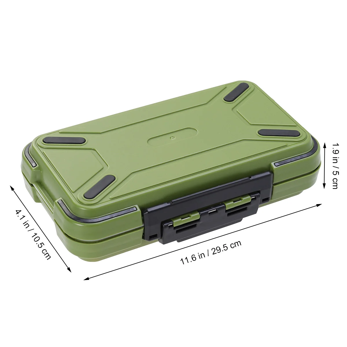 

Hook Box L Waterproof Strong Abs Case Green Size L For Small Tools Storage Transparent Pc Inner Cover Silicone Protection