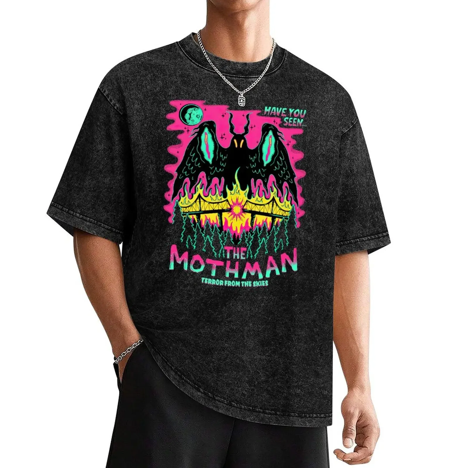 

Have You Seen The Mothman Terror From The Skies T-Shirt for a boy oversized graphic tee funny t shirts men