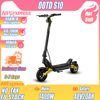 OOTD S10 EScooter Aldult 1400W Powerful Motor 48V20AH Battery Offroad Scooter Electric 10-inch Highway Tires Electric Skateboard