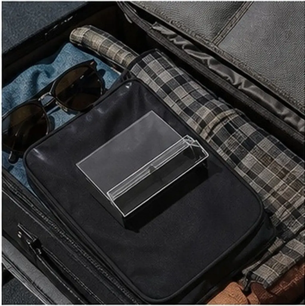 18Pcs Vintage Cassette Tape Storage Case Plastic Organizer Retro Holder Portable Music Tape Box Display Rack Storage Container