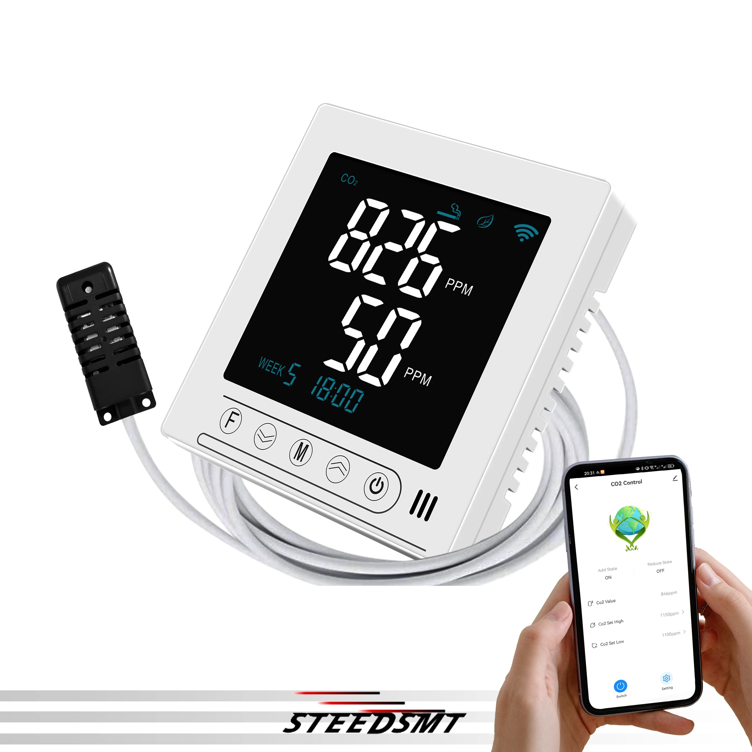 

Контроллер CO2 с автоматическим увеличением и увеличением для Smart TUYA/RS485, приложения для мониторинга регулирования, домашние теплицы с грибами