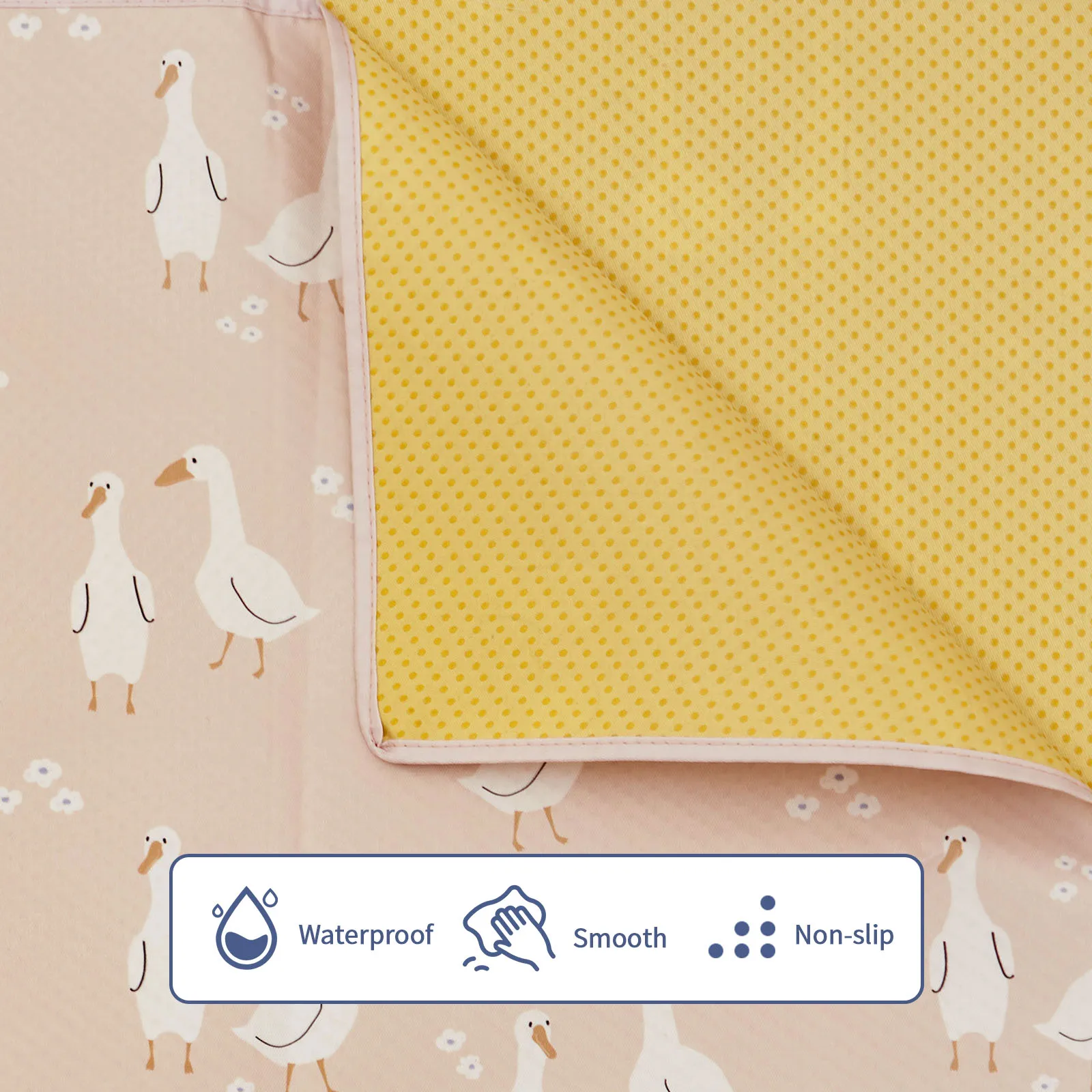 HappyFlute Alfombrilla de juego antideslizante y plegable para bebés - imagen 3