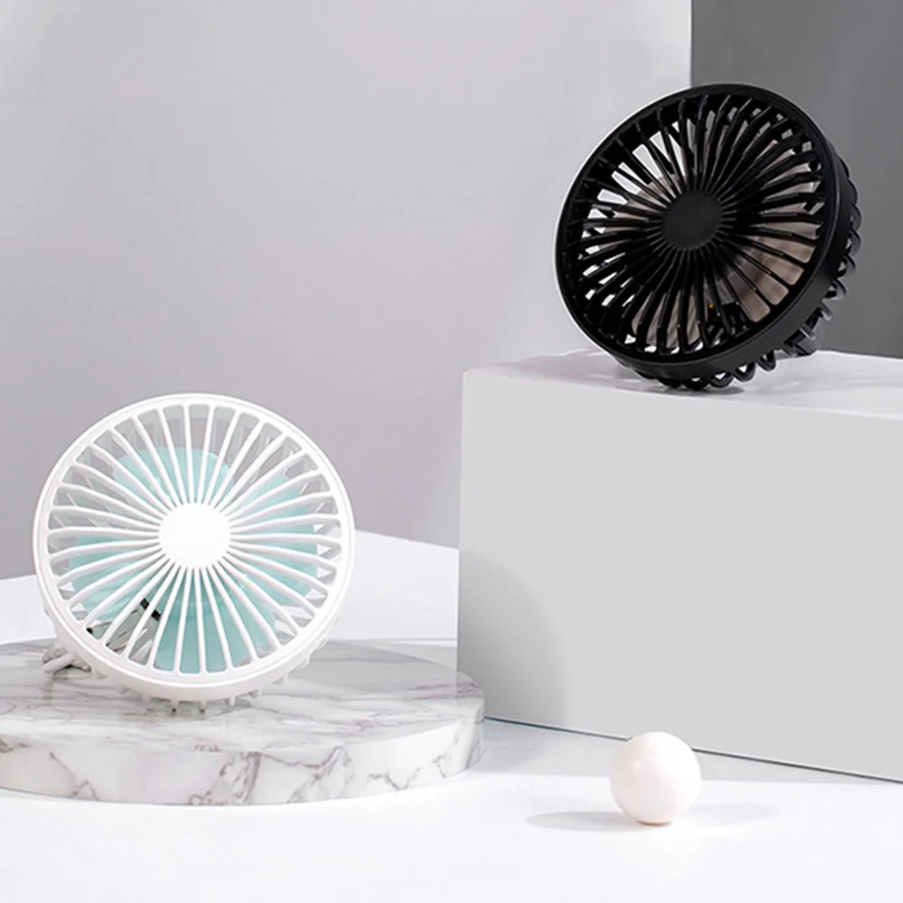 

Air Outlet Black 360° Rotating Usb Car Cooling Fan For Car Truck Vent Mount Mini Fan Desktop Use Portable Air Circulator