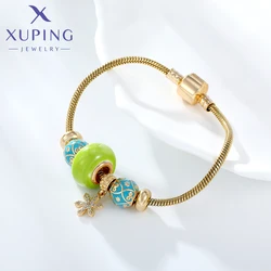Xuping Jewelry New Arrival Fashion Bead Gold Color Plated Fashion Popular Women Bracelets Gift