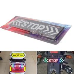 1pcs Universal Motorcycle Light Flash STOP Moto Indicator Lamp Brake Turn Signal Driving Taillight Warning Day Light 12V