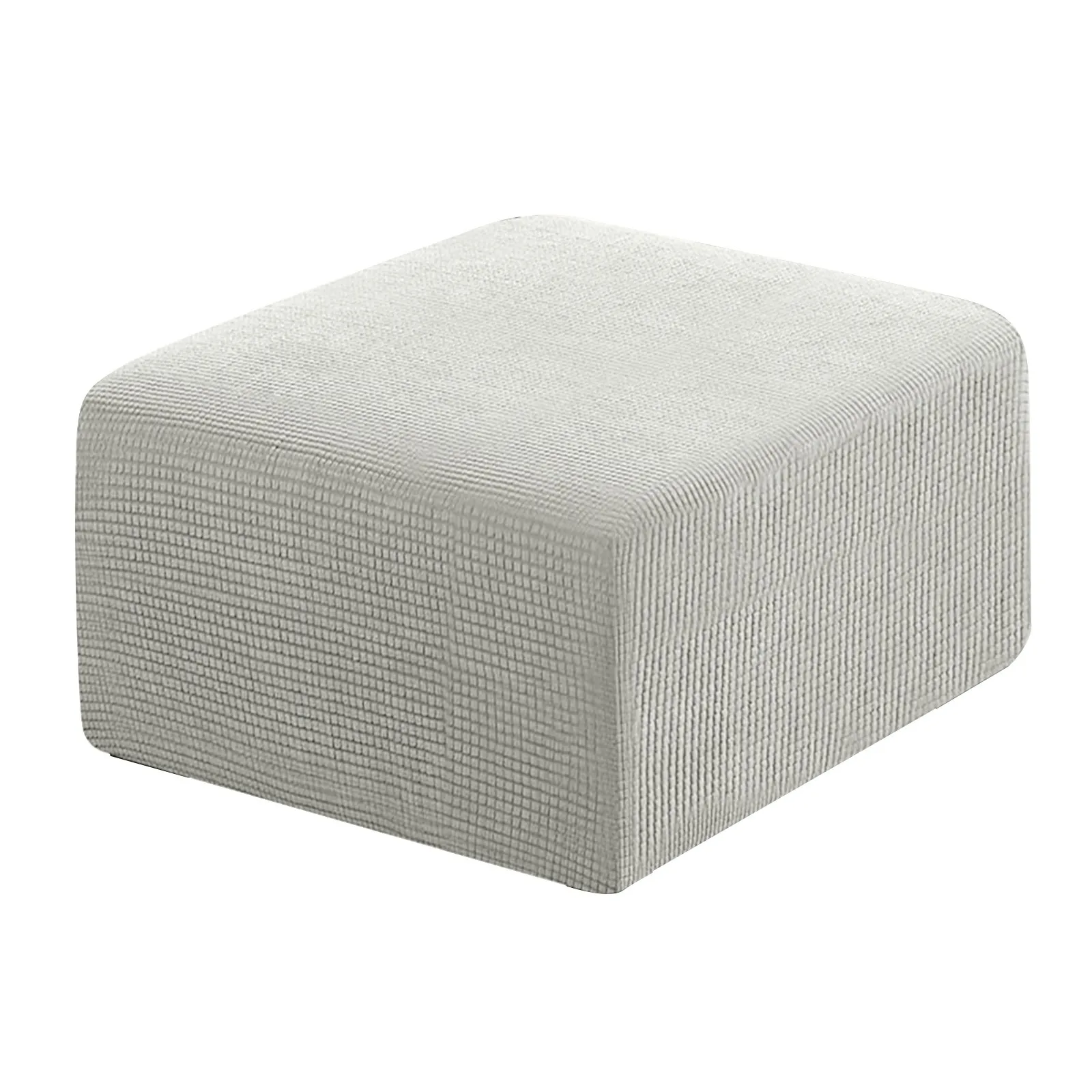 Funda de Taburete cuadrado Jacquard en forma de T, cubierta otomana, reposapiés elástico todo incluido, fundas para sala de estar y Hotel