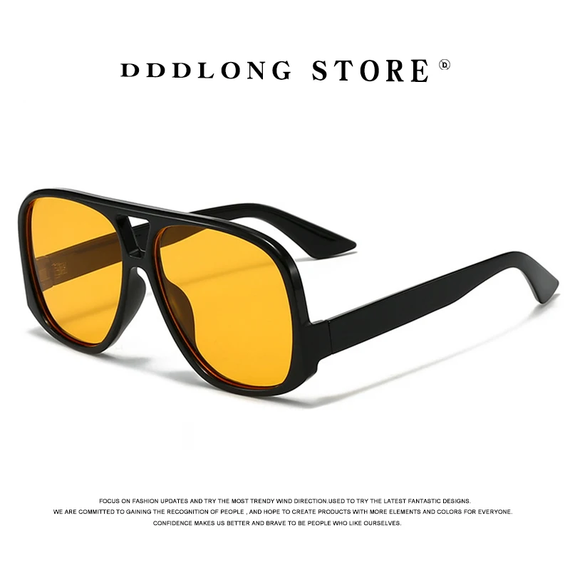 

DDDLONG Ретро модные Y2K панк большие солнцезащитные очки для женщин и мужчин солнцезащитные очки классические винтажные UV400 уличные оттенки D667