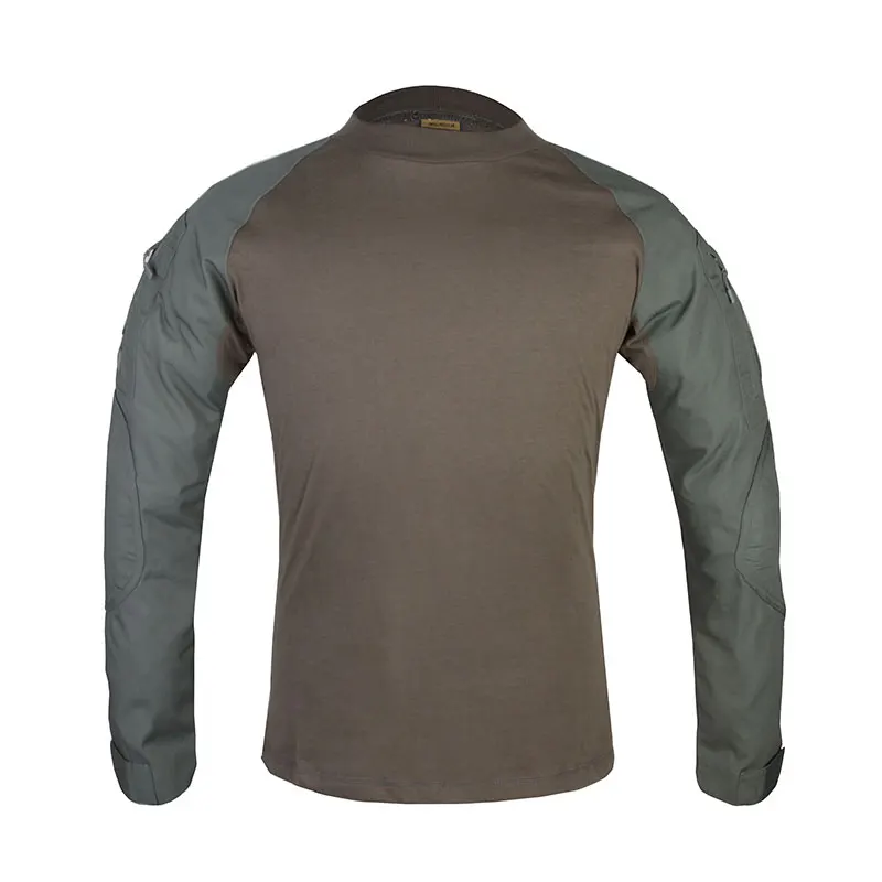 

Emersongear Tactical Combat Shirts Long Sleeves Camoflage T-shirt Hiking Mens Tops Outdoor Hunting Tshirts Airsoft Clothing OD