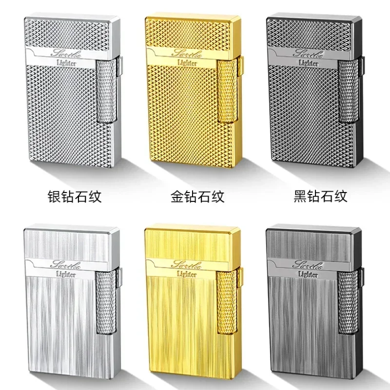 NEWNew Creative Plasma Arc Lighter Luxury Double Flame Butane Lighter Jet Flame Windproof Cigarette Ignitor Smoking Accessories