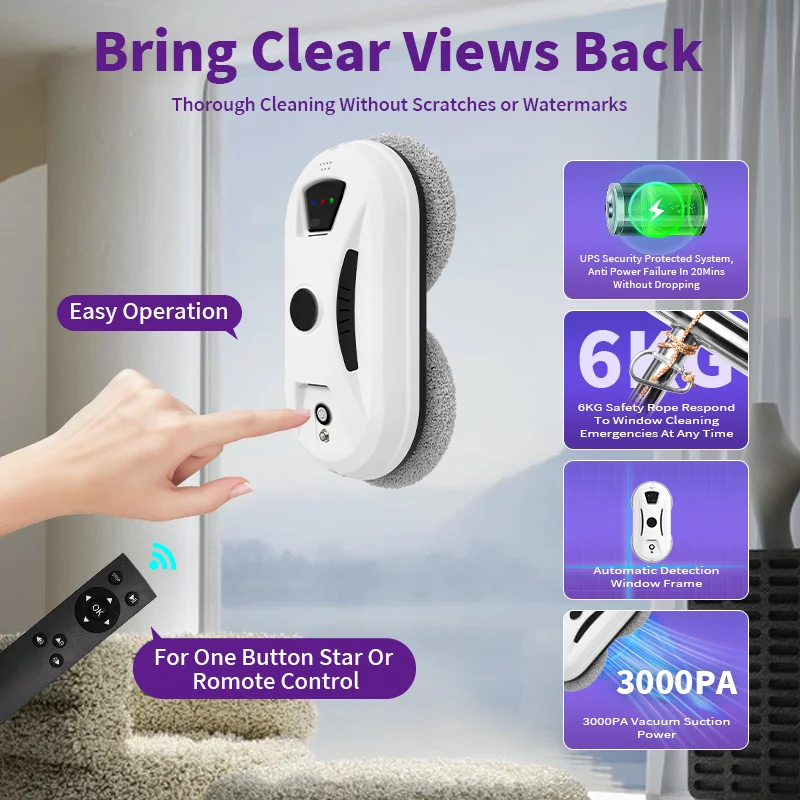 لروبوت منظف النوافذ المنزلي لانجو