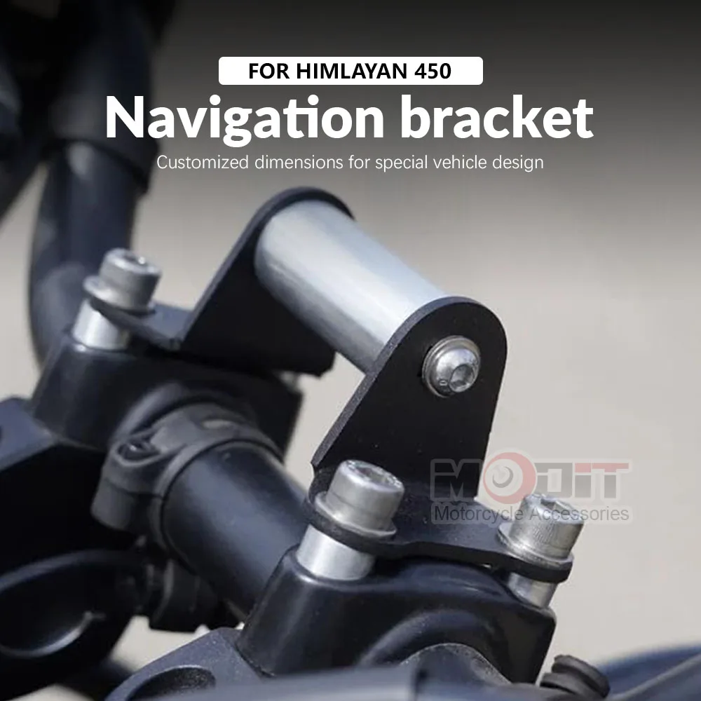 New For Himalaya 450 HIMALAYAN 450 2024 2025 Motorcycle 22MM Handle bracket Extension Navigation Bracket GPS Phone Holder Stand