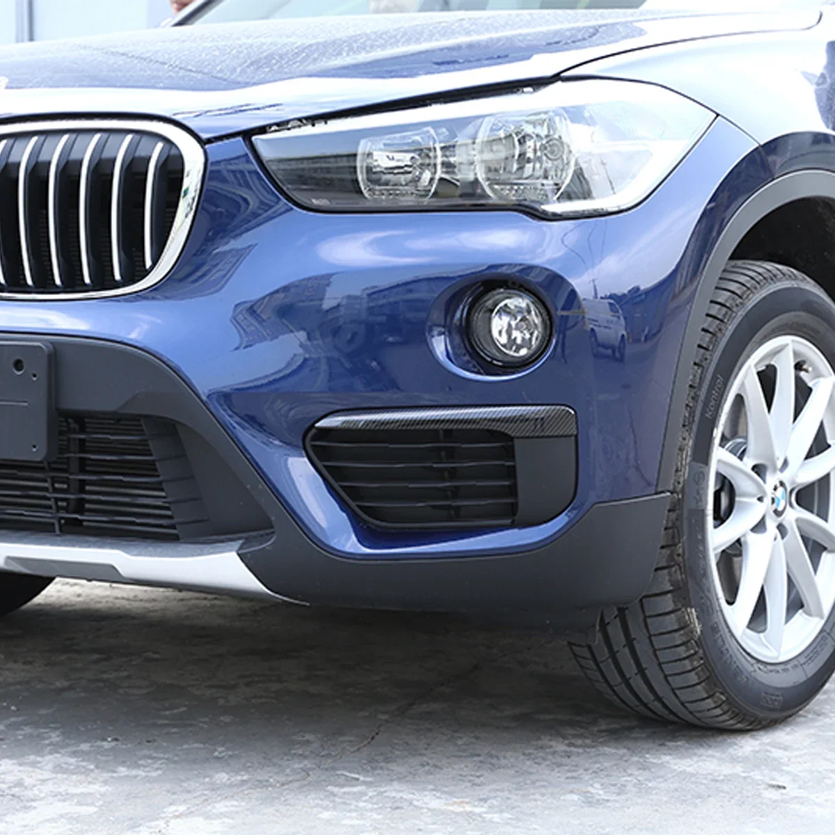 For 2016-2019 BMW X1 F48 ABS front fog lamp trim strip decoration car exterior decoration accessories