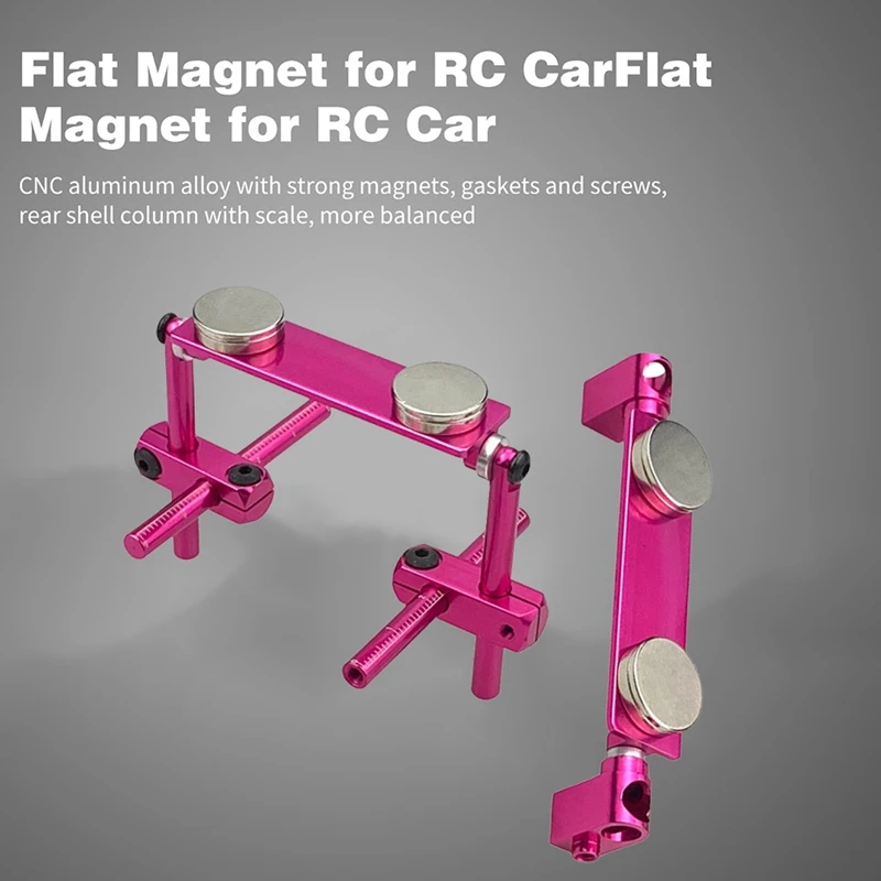 Magnet datar untuk Kit dudukan cangkang badan mobil RC untuk Tamiya TT01 TT02 HPI Sakura 1/10 mobil balap RC mobil tur