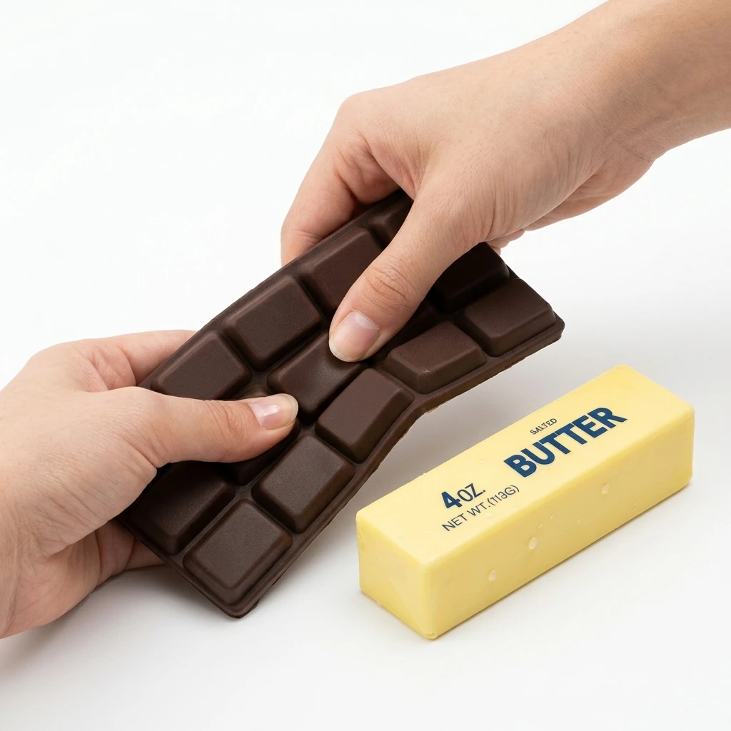 Super Wet Soft Chocolate Butter Bar Squishy Slow Rising PU Squeeze Toy Anti-stress Decompression Toy for Teenagers