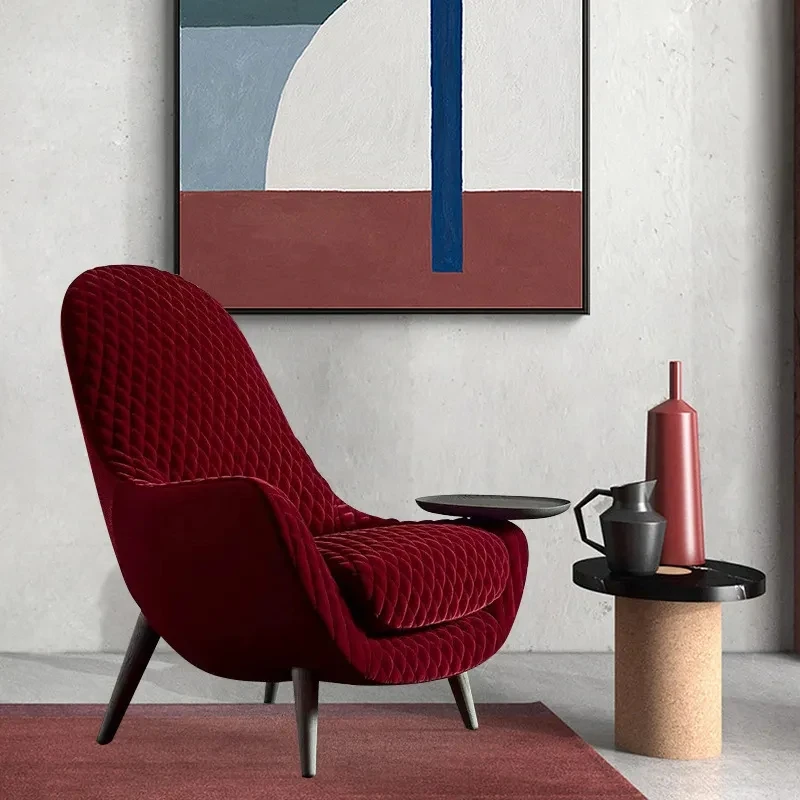 

Minimalist living room single sofa chair with high back