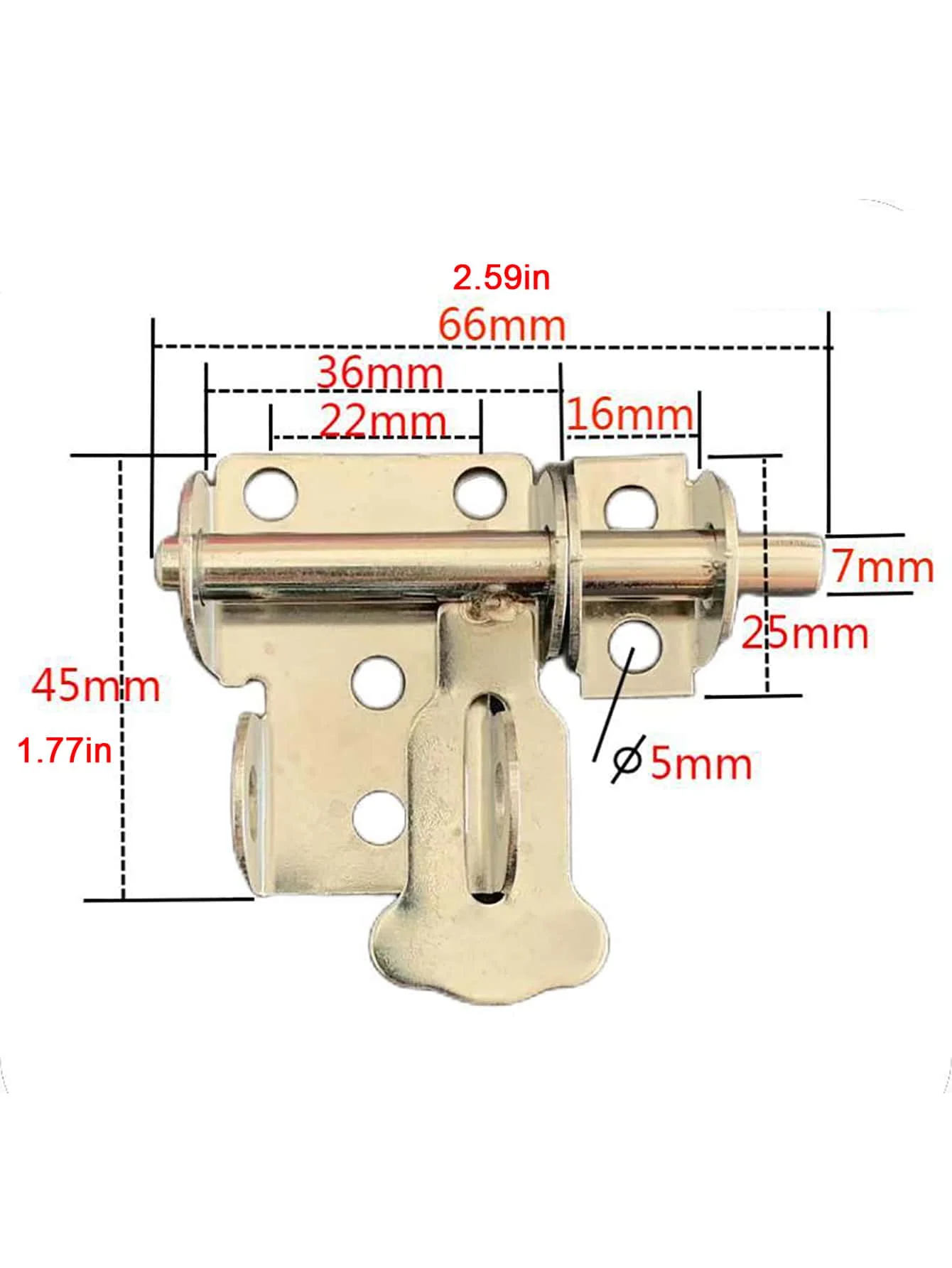 مزلاج باب من الفولاذ المقاوم للصدأ قفل باب المرحاض بوابة قفل أمان مسامير منزلقة مزلاج الأجهزة آلية انزلاق قفل بمشبك المنزل