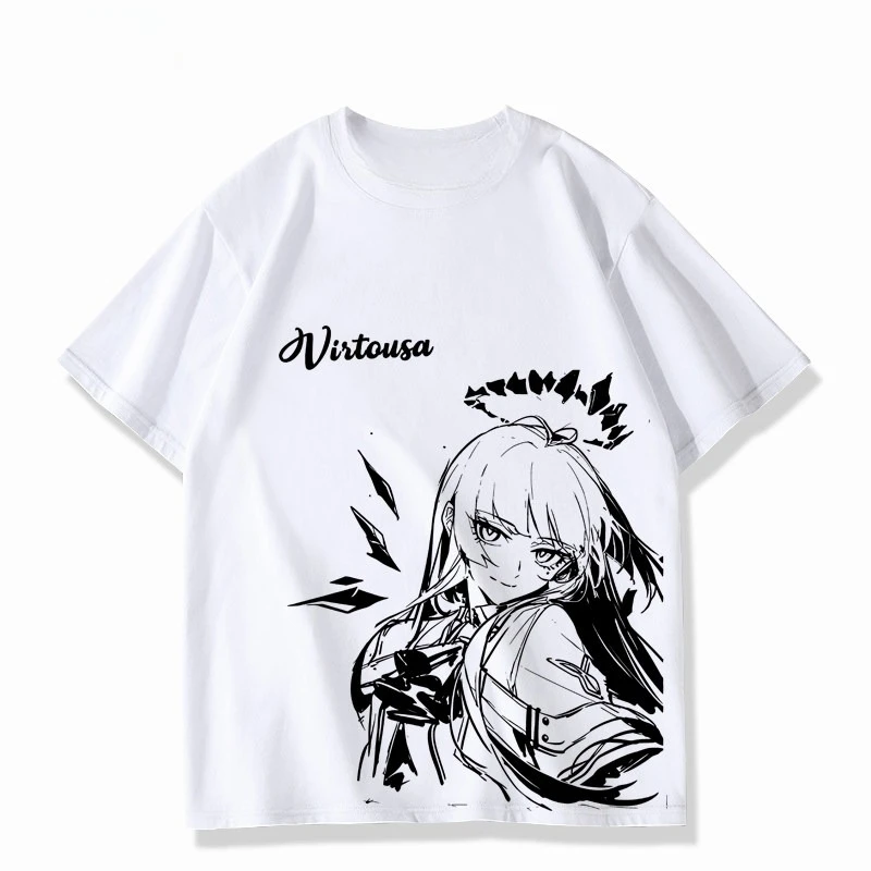 Arknights Cotton T-shirt personality Clothes New Model Anime T-shirt Yearround clothing Streetwear Short high quality Couples