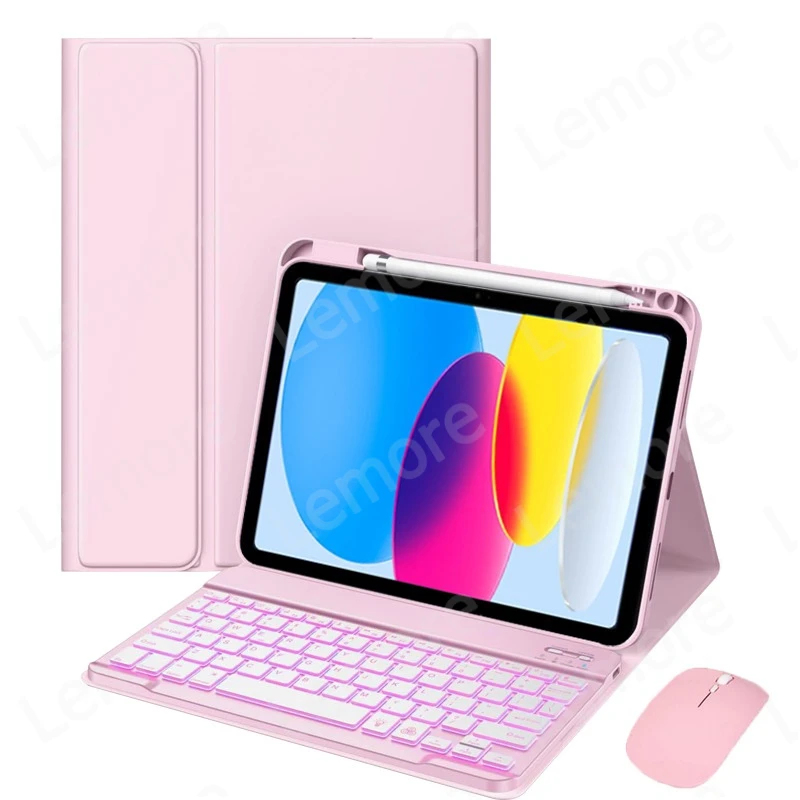 Keyboard Case for Xiaomi Redmi Pad 2 10.95inch Tablet, Wireless Bluetooth Keyboard, Soft Silicone Edge Protective Case with Stand, Built-in Pen Holder (Pink,Touch Pad Keyboard Case for Xiaomi Redmi Pad 2 10.95inch Tablet, Wireless Bluetooth Keyboard, Soft Silicone Edge Protective Case with Stand, Built-in Pen Holder (Pink,Touch Pad