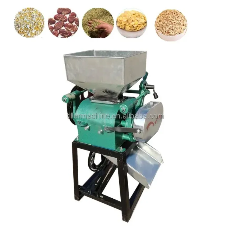 Corn Bean Flakes Machine Wheat Flatting Flake Crusher Flock Blowers Mill Cereal Grains Flattening Machine