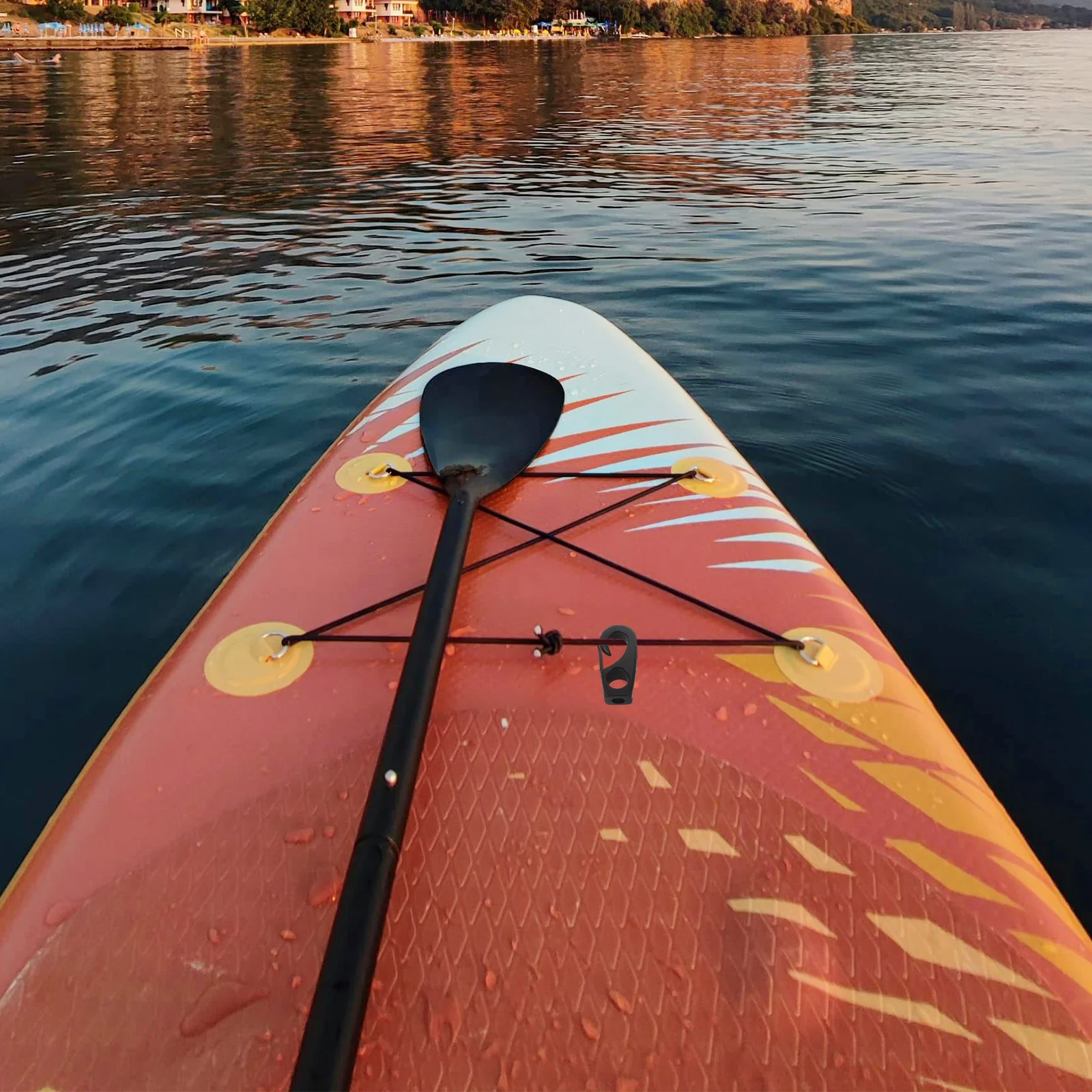 

12pcs Rope Hooks Bungee Black Nylon Elastic Cord Terminal Ends For Kayak Canoe Sailing Marine Flag Pole Buckle Clasps Shock