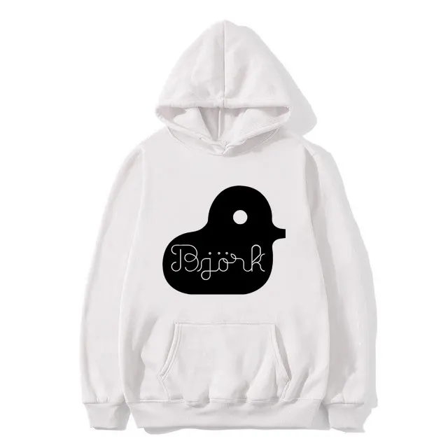 

Bjork Duck Logo Vintage Vibe Hoodie Men Women Fahsion Oversized Streetwear Male Vintage Casual Fleece Cotton Pullover Hoodies