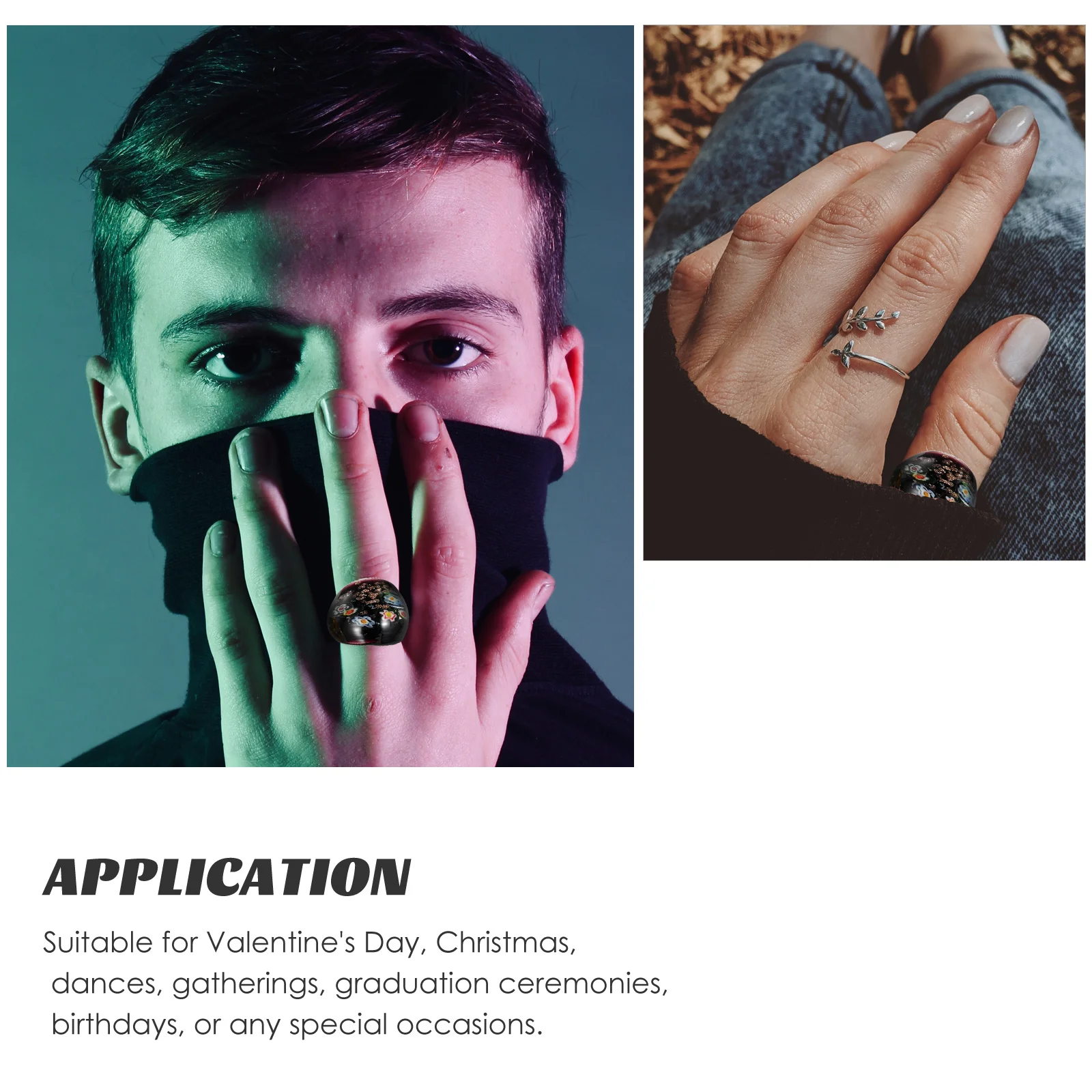 

4 pcs Decorative Women Finger Jewelry For Party Cosplay Halloween Valentine Christmas Graduation Birthday Special Occasions